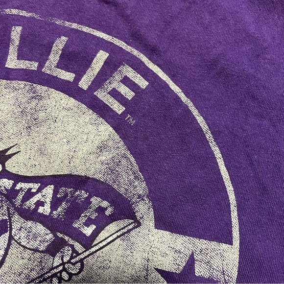 Kansas State Wildcats Mascot Willie For President Purple T-Shirt Size Large NCAA - Picture 6 of 14